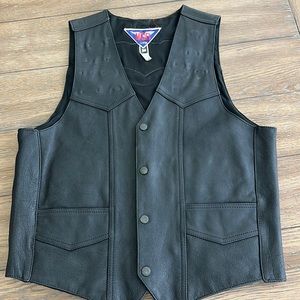 MOB genuine leather vest size medium